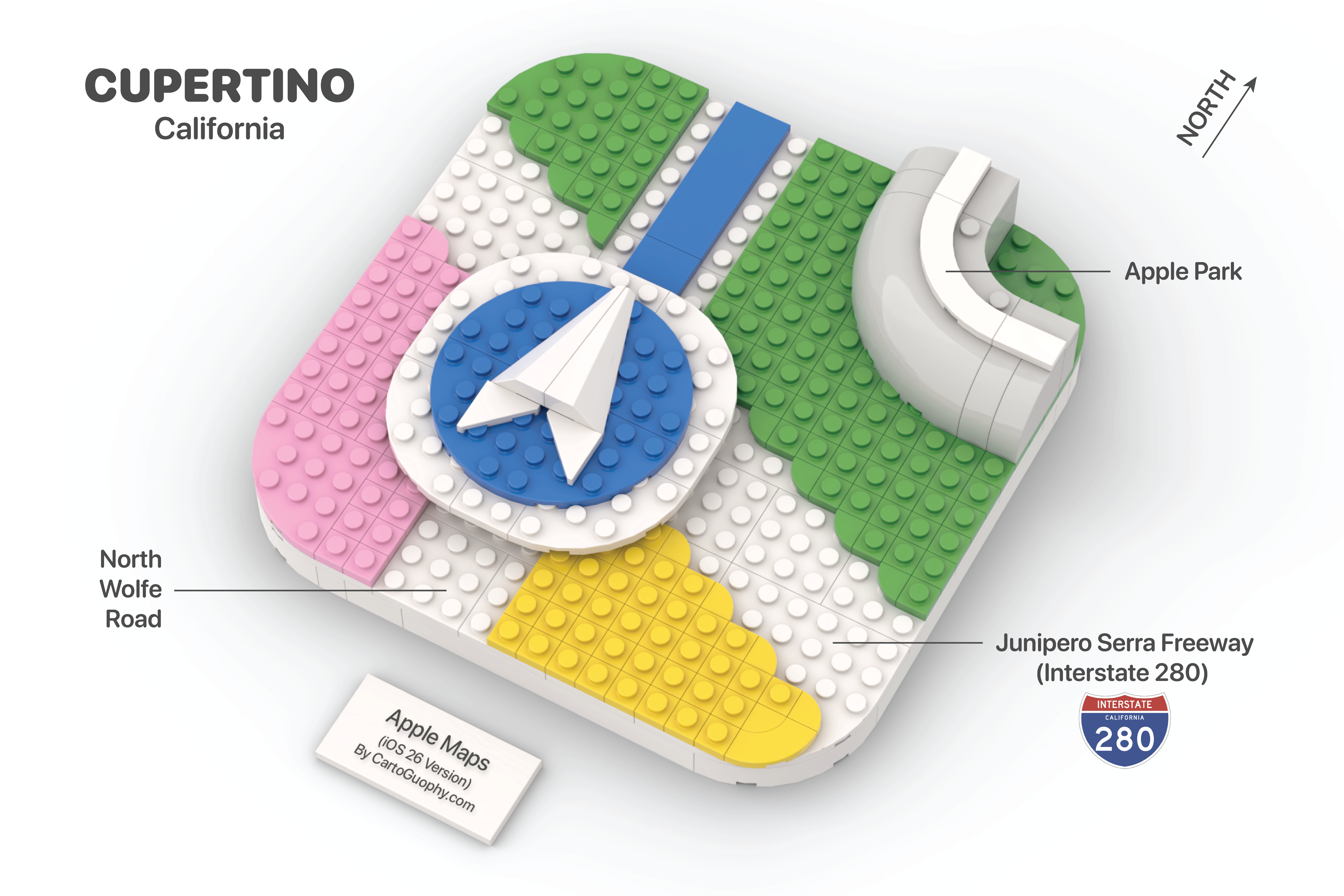 Lego Apple Maps Cupertino image