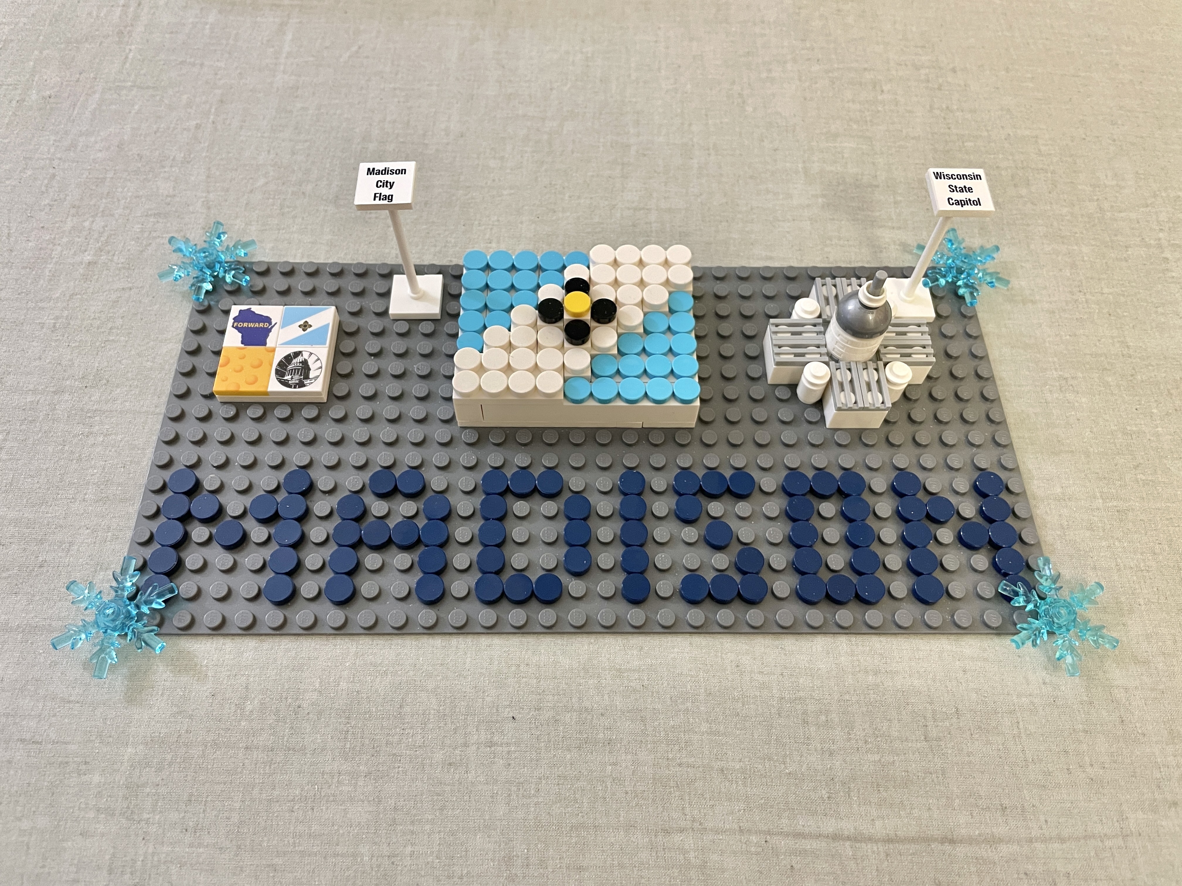 Lego Madison Flag physical build image