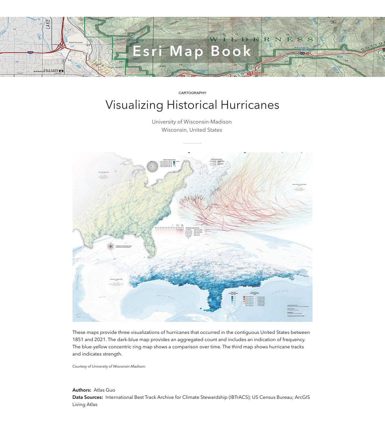 Historical Hurricane Esri Map Book image